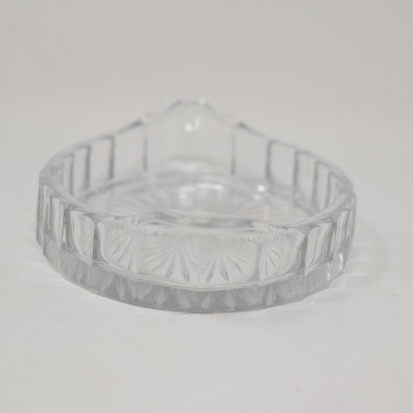 Vintage USA Heisey Glass Starburst Oval Relish Dish Clear Handle Diamond H - Picture 6 of 15